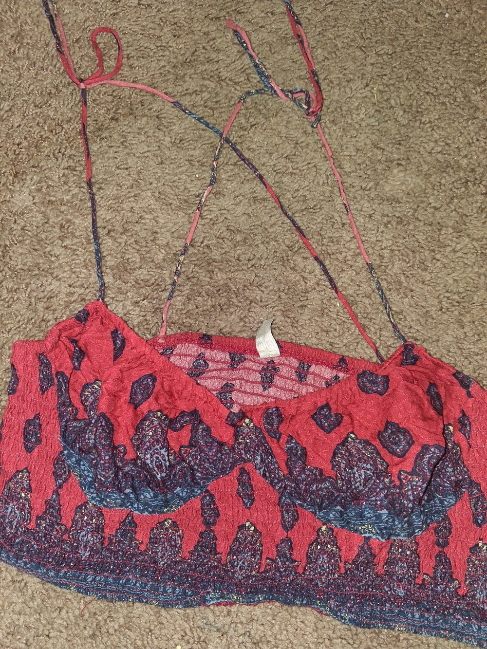 2 Piece Set Free People Intimately Printed Patchwork RARE SeT - Picture 4 of 8